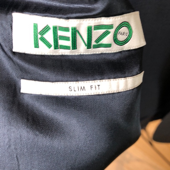 KENZO Men's Slim Fit Suit, Med Blue Size Euro 50 (US size 40) - Picture 3 of 13